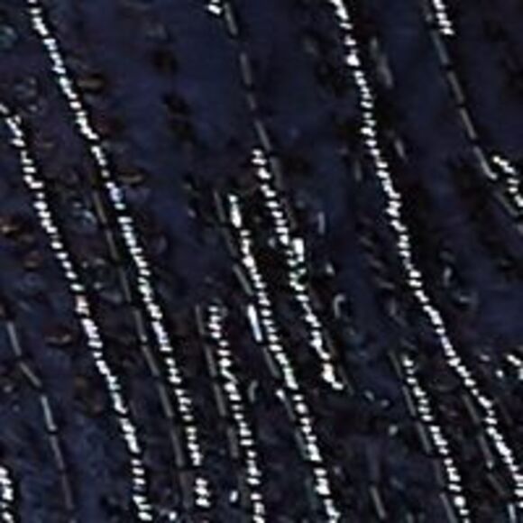 NWT B DARLIN Womens Navy Sequined Sleeveless Halter Top Size: 15\16 - Picture 4 of 5